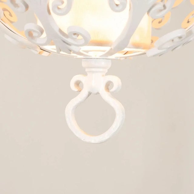 Enameled Metal Moroccan Style Pendant For Sale - Image 4 of 8