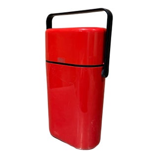 Vintage Red Byo Insulated Two-Bottle Wine Cooler Richard Carlson Décor Australia For Sale