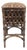 Vintage, Dark Brown, Rattan and Wicker Bar Stool, Late 20th Century For Sale