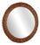 Mid-Century Modern French Round Rattan Mirror, 1950s For Sale