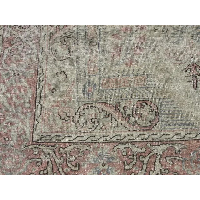 Hand Wowen Wool Turkish Rug, Oushak Rug,Vintage Oushak Rug,Beatifull Color Combination Turkish Retro Rug, Home Decor 6'7" X 9'4" Ft For Sale - Image 4 of 11