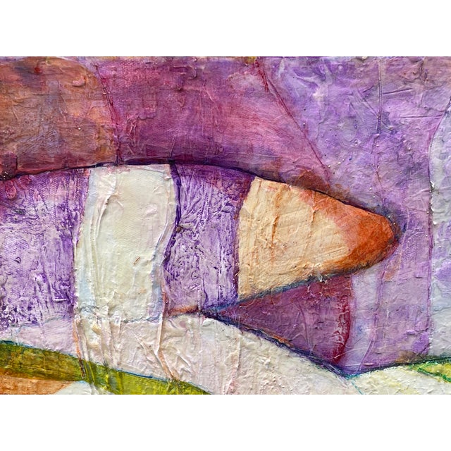 "Burst of Joy" Original Modern Abstract Colorful Mixed Media Painting by Artist Sonia Gold For Sale - Image 4 of 13