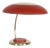 Modernist Brass Lamp with Red Push Button, 1960s For Sale