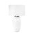 2020s Kyoto Ceramic Table Lamp, White For Sale - Image 5 of 5