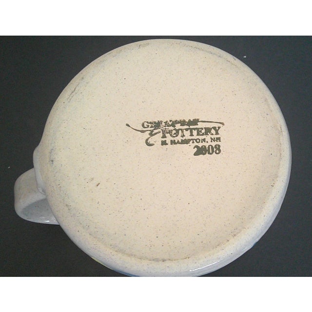 Great Bay Pottery N Hampton, Nh Lighthouse Mug Hand Made Stoneware Model 2808 For Sale - Image 9 of 9