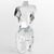 Transparent Pedro Ramirez Vasquez for Daum Crystal Athena Cubist Torso Female Sculpture For Sale - Image 8 of 11