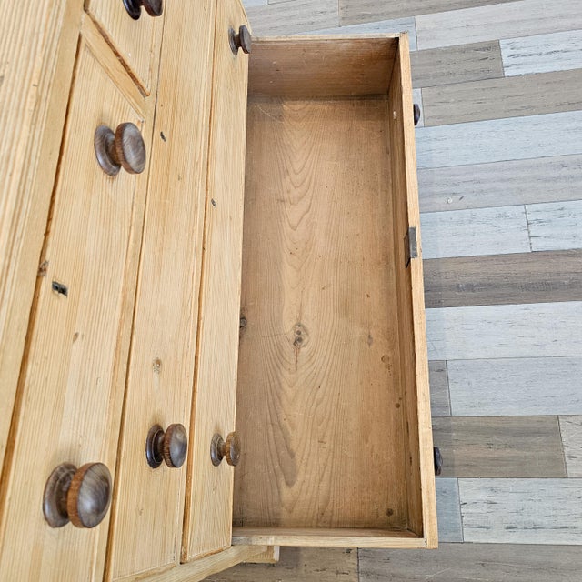 Antique English Pine Chest of Drawers / Dresser - Circa 1870 For Sale - Image 16 of 17