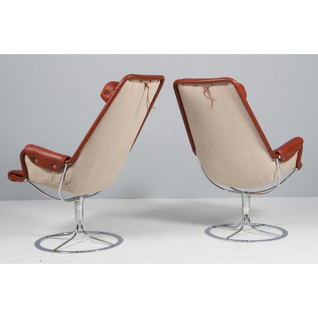 Brown Jetson Lounge Chair in Cognac Leather by Bruno Mathsson for Dux, 2010s For Sale - Image 8 of 11