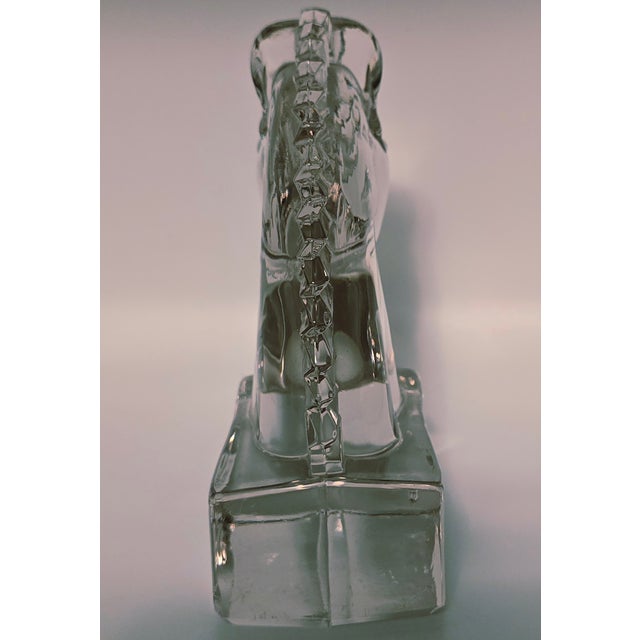 Early 20th Century Early 20th Century Striking Heisey, Glass Horse Head. For Sale - Image 5 of 7