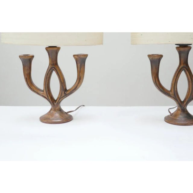 Ceramic Table Lamps, France, 1960s, Set of 2 For Sale - Image 4 of 6