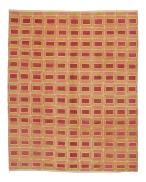 Cubist Bauhaus Turkish Moroccan Rug - 09'11 X 12'04