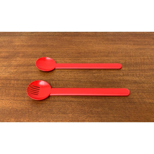 Postmodern Minimalist Swiss Salad Servers, Set of 2 For Sale - Image 11 of 17