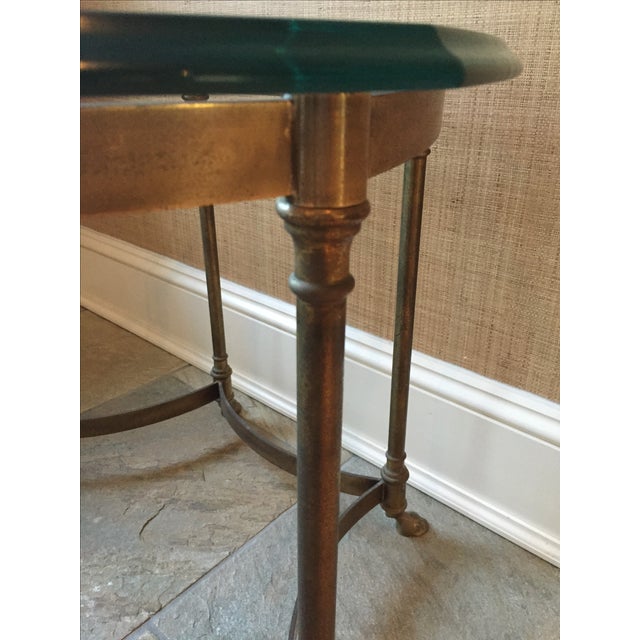 La Barge Brass Hoof Foot Side Table Chairish