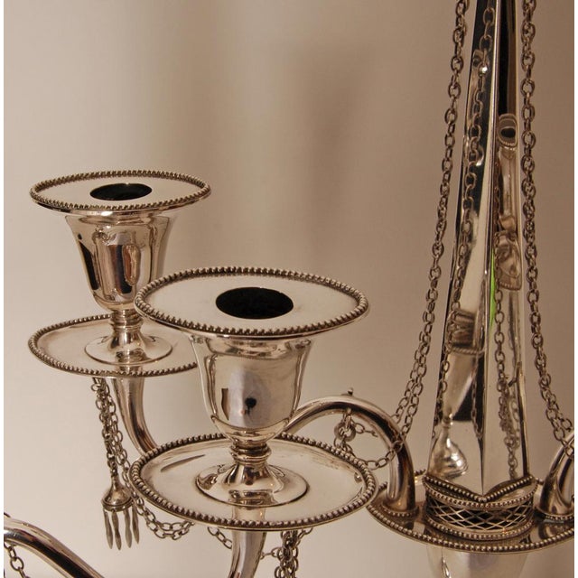 Antique Empire Sterling Silver Candleholders, 1853, Set of 2 For Sale - Image 14 of 16
