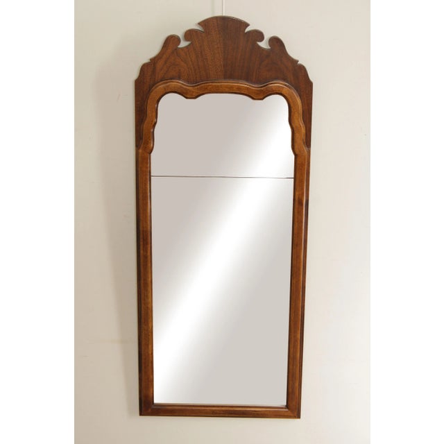 High Quality American Made 18th Century Design Wood Carved Frame Beveled Glass Wall Mirror