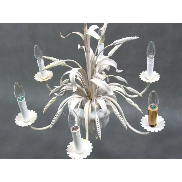 1970s Hollywood Regency Floral Chandelier, 1970s For Sale - Image 5 of 10