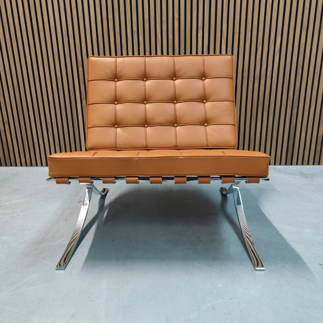 Ludwig Mies van der Rohe Barcelona Chair by Ludwig Mies Van Der Rohe for Knoll Inc. / Knoll International, 2010s For Sale - Image 4 of 7