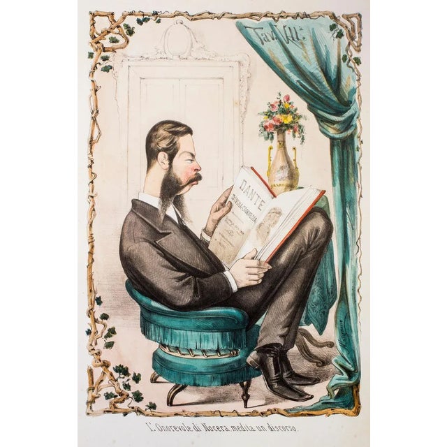 L'onorevole di nocera medita un discorso is an original artwork realized in the 1870s by antonio manganaro. Original...