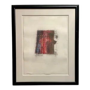 1980s Vintage M. Andrew Coin Limited Edition 4/250 Lithograph Entitled "Graffito V"