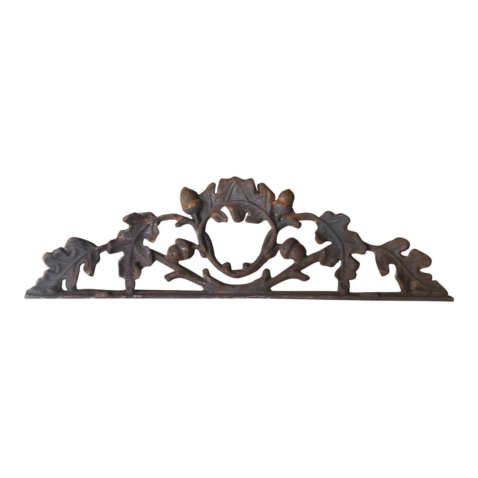 Vintage Fleur De Lis Cast Iron Door Topper Pediment Chairish