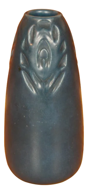 Antique 1904 XIX Rookwood Arts Nouveau Blue Matte Glaze Bud Vase