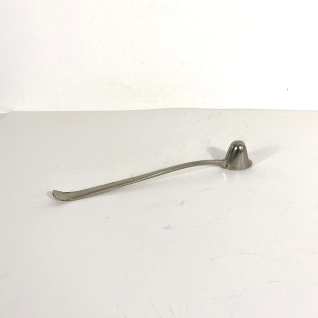 Vintage Silver Plated Candle Snuffer Gerity Helmet Style With Patina