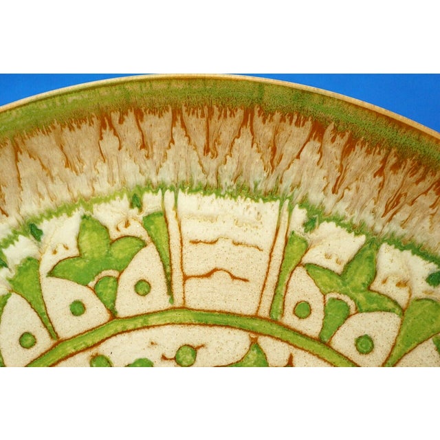 Large Vintage Italian Ceramic Majolica Plate by Domenico Matteucci & Wanda Berasi, 1972 For Sale - Image 12 of 18