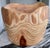 Contemporary Hand Carved Pottery Barn Style Decorative Wood Bowl For Sale - Image 3 of 9