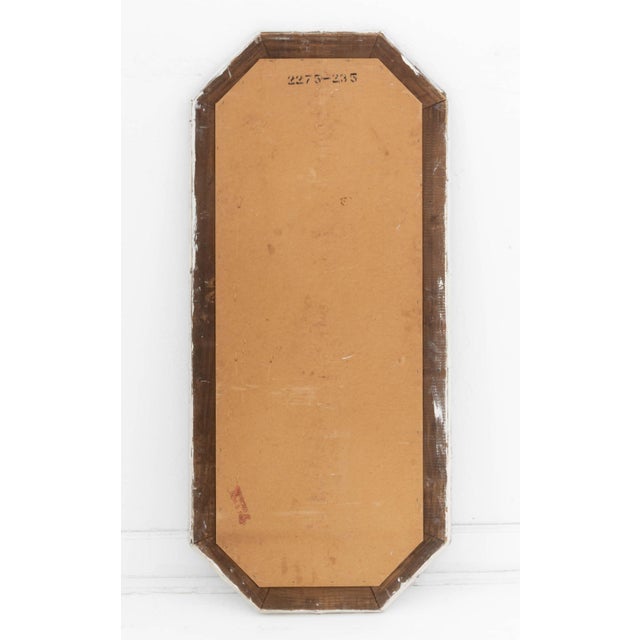 White Modern White Painted Wicker and Bamboo Octagonal Full-Length Mirror For Sale - Image 8 of 8