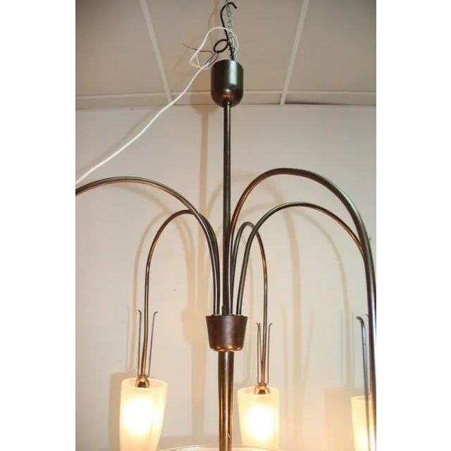 Murano Glass Chandelier, 1950s For Sale - Image 10 of 18