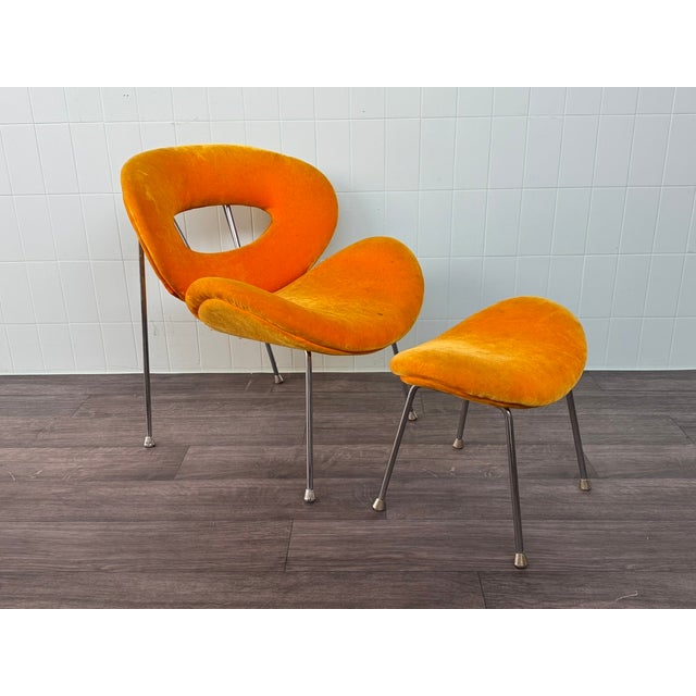Set of Kare Chair with Pouf, 1980s For Sale - Image 15 of 15