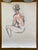 2020s Original Life Drawing, "Seated Male Figure in Charcoal and Pastel" For Sale - Image 5 of 5