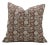 Floral Block Print Cushion Cover for Home Decor Thick Linen 14x36 Inch- Shillong For Sale