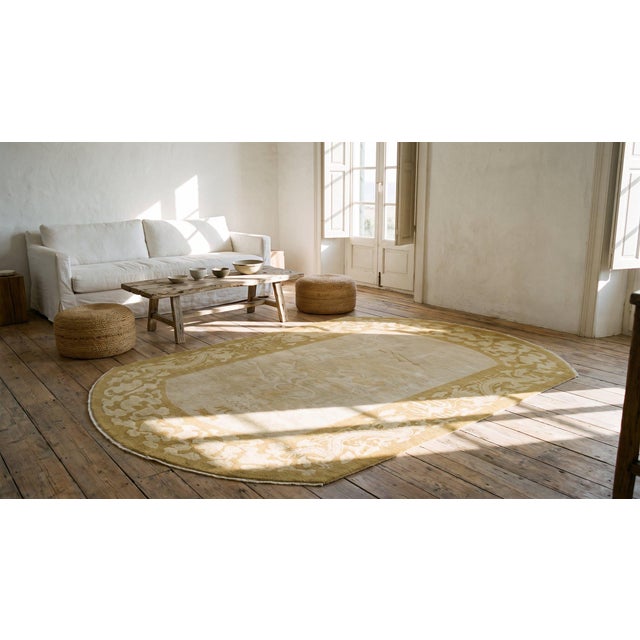 Antique Chinese Peking Rug 7' 1" x 9' 6" For Sale - Image 9 of 10