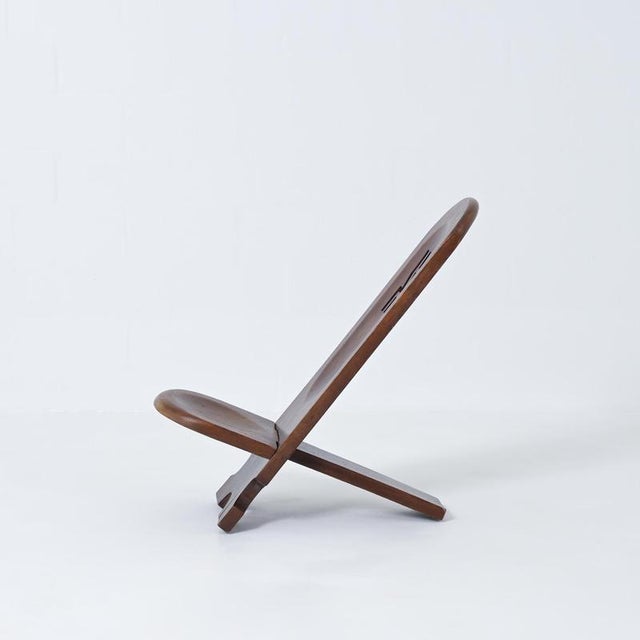 Rustic Wooden African Chair, 1970s For Sale - Image 9 of 18