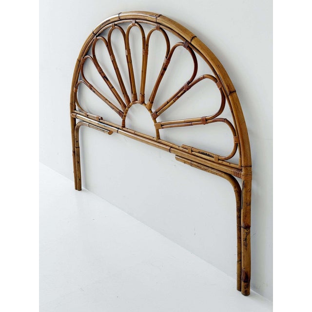 Vintage Headboard in Bamboo, 1960s For Sale - Image 4 of 6