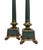 Empire Style Green Metal and Brass Table Lamps, 1960s, Set of 2 For Sale - Image 6 of 10