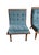 Wood Mid Century Modern Bentwood Scoop Chairs Attributed to Carter Brothers Newly Reupholstered Mohair - Set of 2 For Sale - Image 7 of 11