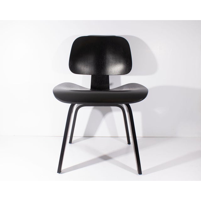 Mid-Century Modern Black DCW Chair by Charles and Ray Eames For Sale - Image 3 of 8
