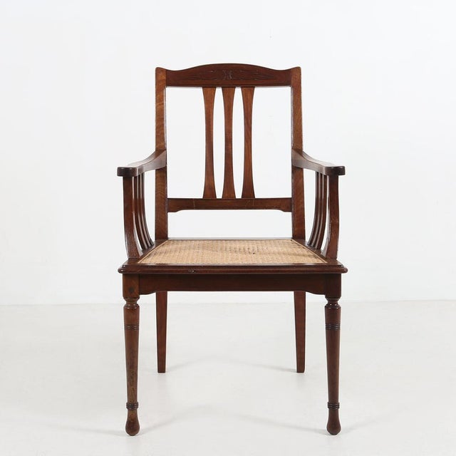 Antique Armchair with Cane Seat, France, 1890 For Sale - Image 10 of 10