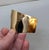 Gold Vintage 1977 Signed Napier Book Piece Goldtone Wavy Cuff Bracelet For Sale - Image 8 of 12