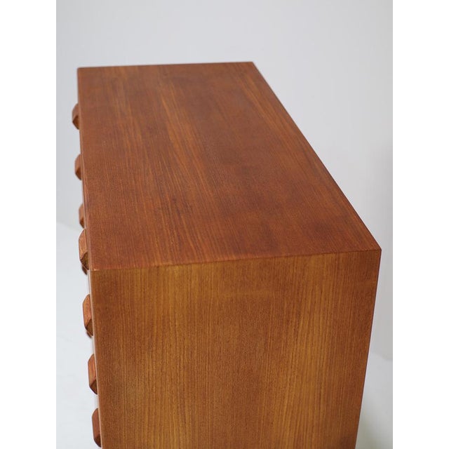 Tall Chest of Drawers in Teak by Børge Mogensen for Søborg, 1960s For Sale - Image 11 of 14