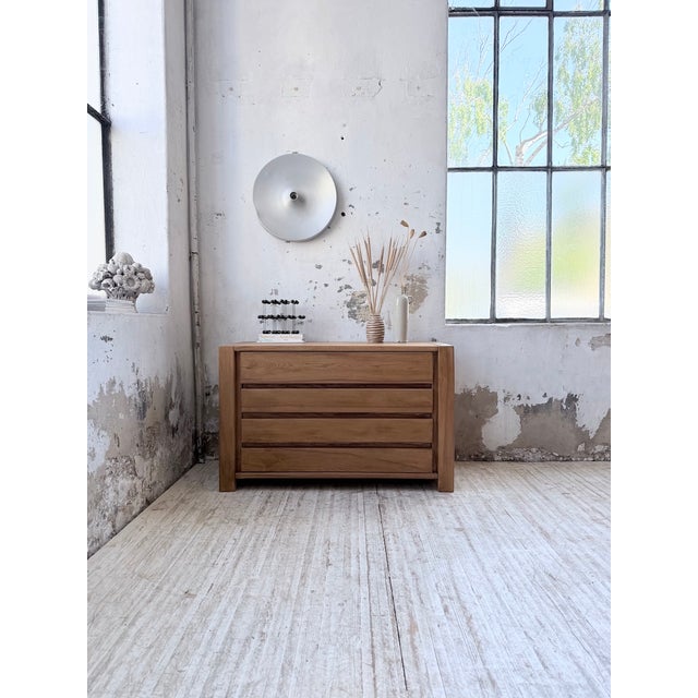 Elm Commode from Maison Regain, 1960s, in Very Good conditions. Designed 1960 to 1969 This piece is attributed to the...