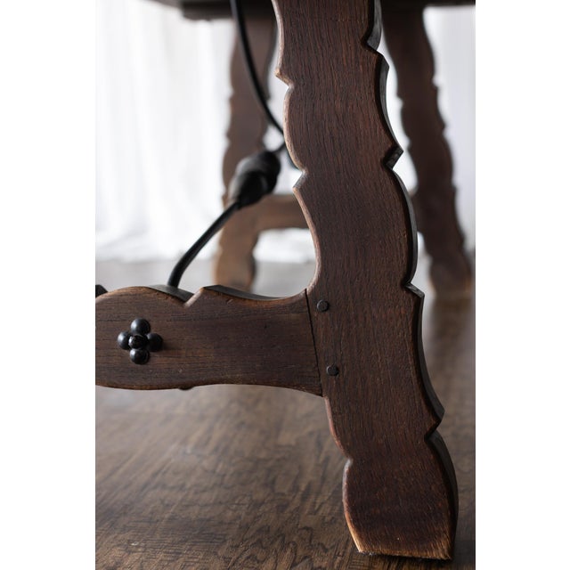 Lyre Leg Catalan Style Trestle Table - From France Late 1800s For Sale - Image 18 of 18