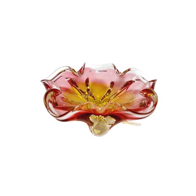 Decorative Bowl by J. Hospodka for Chribska Glassworks, Czechoslovakia, 1960s For Sale - Image 9 of 11