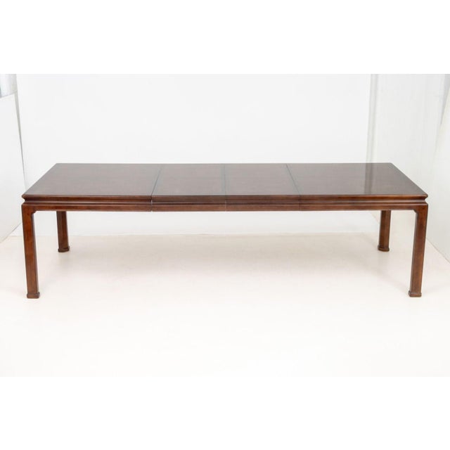 Brown Henredon Mahogany and Elm Extending Dining Table For Sale - Image 8 of 14