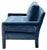 Blue Vintage Newly Upholstered MCM Blue Velvet Parsons Chair For Sale - Image 8 of 11