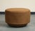 Contemporary Round Brown Suede Ottomans For Sale - Image 4 of 18