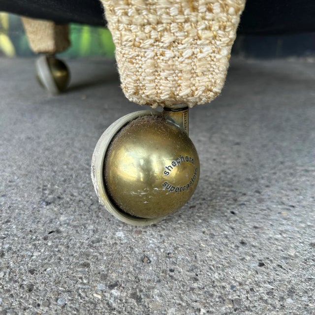 Pair of Edward Wormley for Dunbar Rolling Club Chairs For Sale - Image 10 of 12