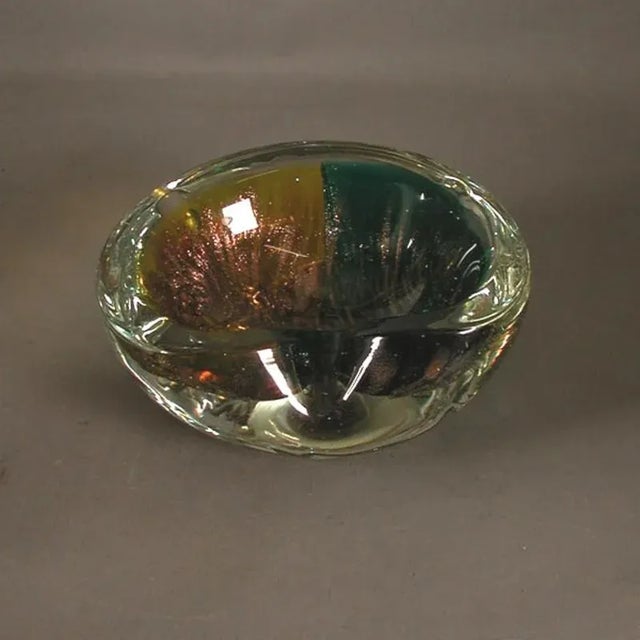 Green Mid-Century Murano Ashtray by Fratelli Toso, 1950s For Sale - Image 8 of 10